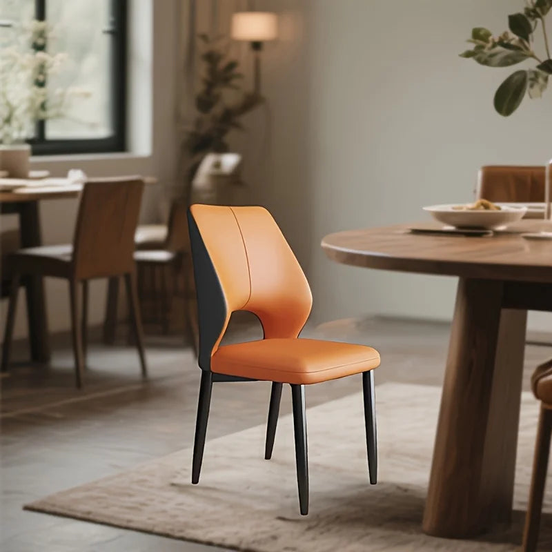 Italian Luxury Dining Chair Home Simple Modern Leisure Armchair Business Thickened Hotel Soft Home FurnitureBag Restaurant Chair
