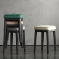 Stool household stackable Scandinavian light luxury soft package stool dining stool thickened stool dining table high stool dini