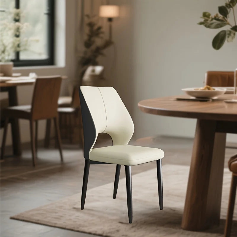 Italian Luxury Dining Chair Home Simple Modern Leisure Armchair Business Thickened Hotel Soft Home FurnitureBag Restaurant Chair