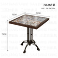 Retro Solid Wood Round Table Combination Western Restaurant Commercial Hotel Table and Chair Booth Sofa