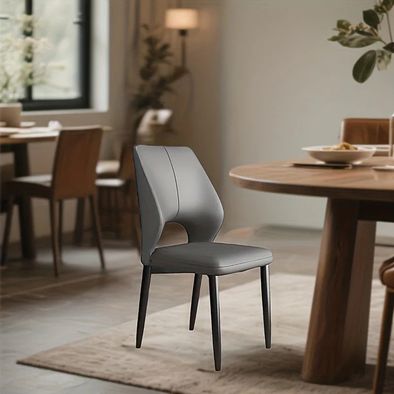 Italian Luxury Dining Chair Home Simple Modern Leisure Armchair Business Thickened Hotel Soft Home FurnitureBag Restaurant Chair