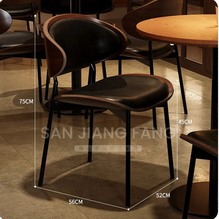 Retro Bar Table and Chair Combination Western Restaurant Solid Wood Dining Small Restaurant Commercial Table and Chair