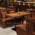 Retro Bar Dining Table and Chair Combination Booth Table Chair Dining Table Western Restaurant Bar Table and Chair