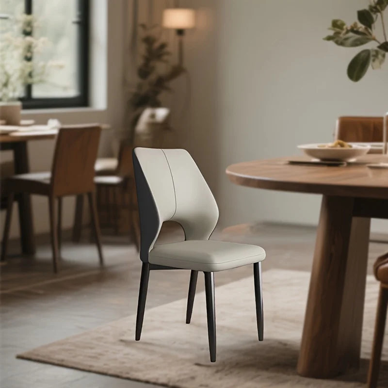 Italian Luxury Dining Chair Home Simple Modern Leisure Armchair Business Thickened Hotel Soft Home FurnitureBag Restaurant Chair